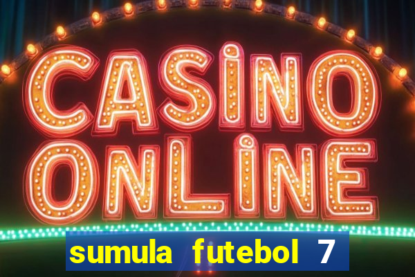 sumula futebol 7 society excel